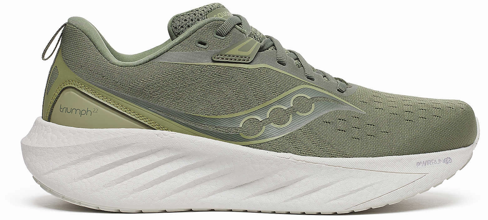 Saucony Triumph 22 Mens Running Shoes - Green Saucony Triumph shoes