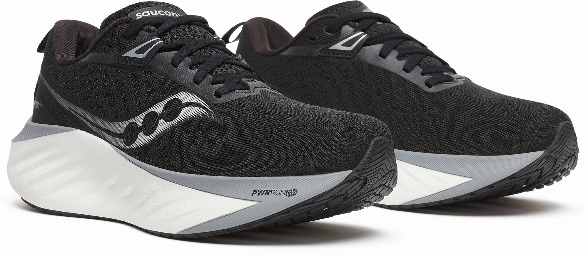 Saucony Triumph 22 Womens Running Shoes - Black Womens Work Sneakers