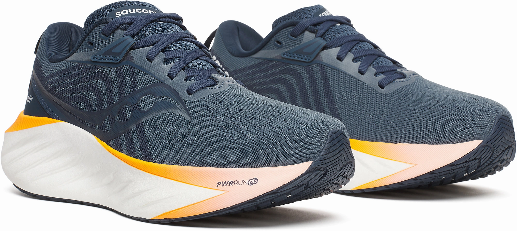 Saucony Triumph 22 Womens Running Shoes - Blue Womens Work Sneakers