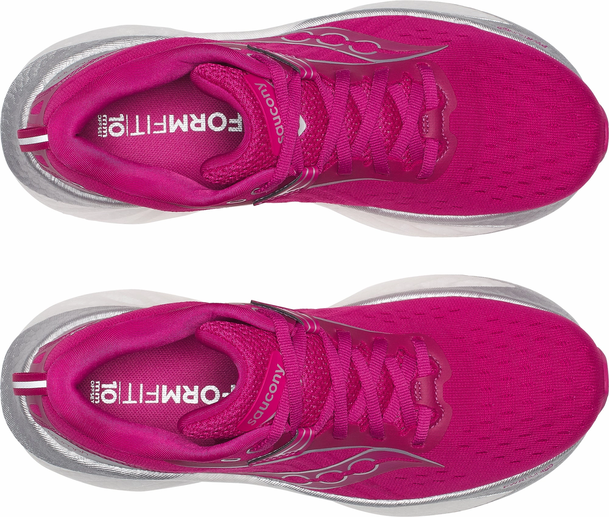 Saucony Triumph 22 Womens Running Shoes - Pink Balanced Fit Runners