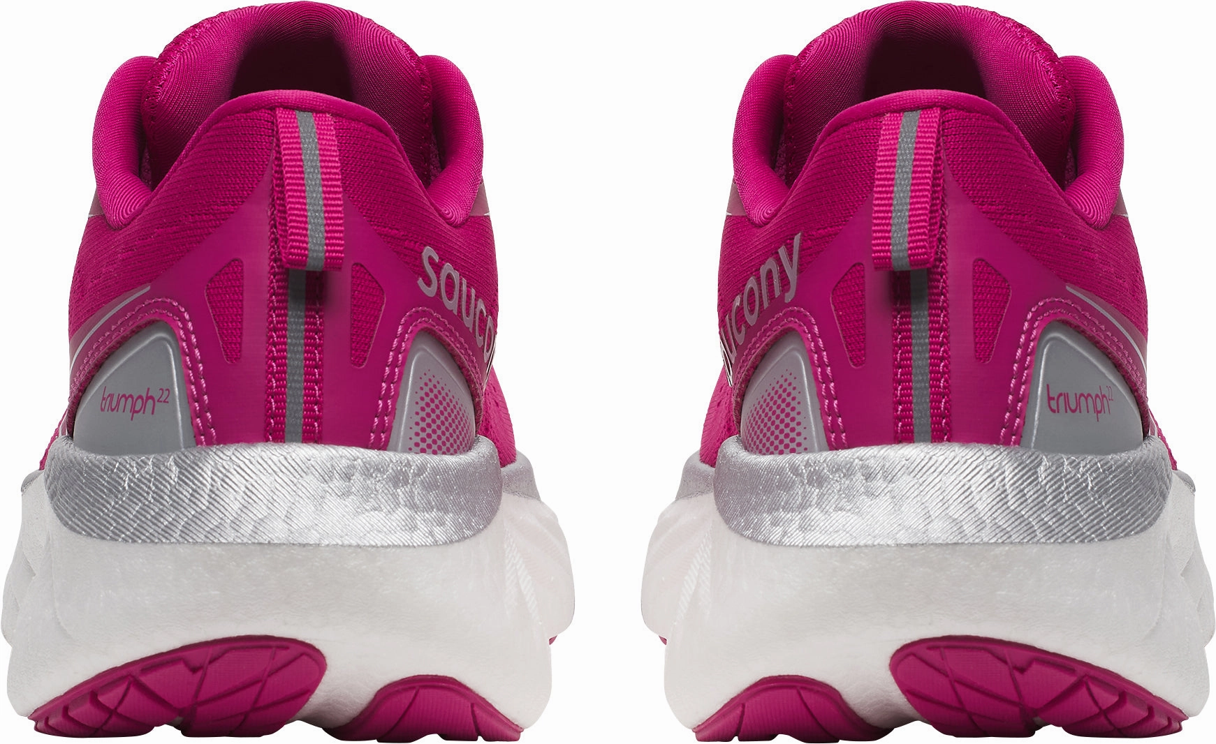 Saucony Triumph 22 Womens Running Shoes - Pink Balanced Fit Runners