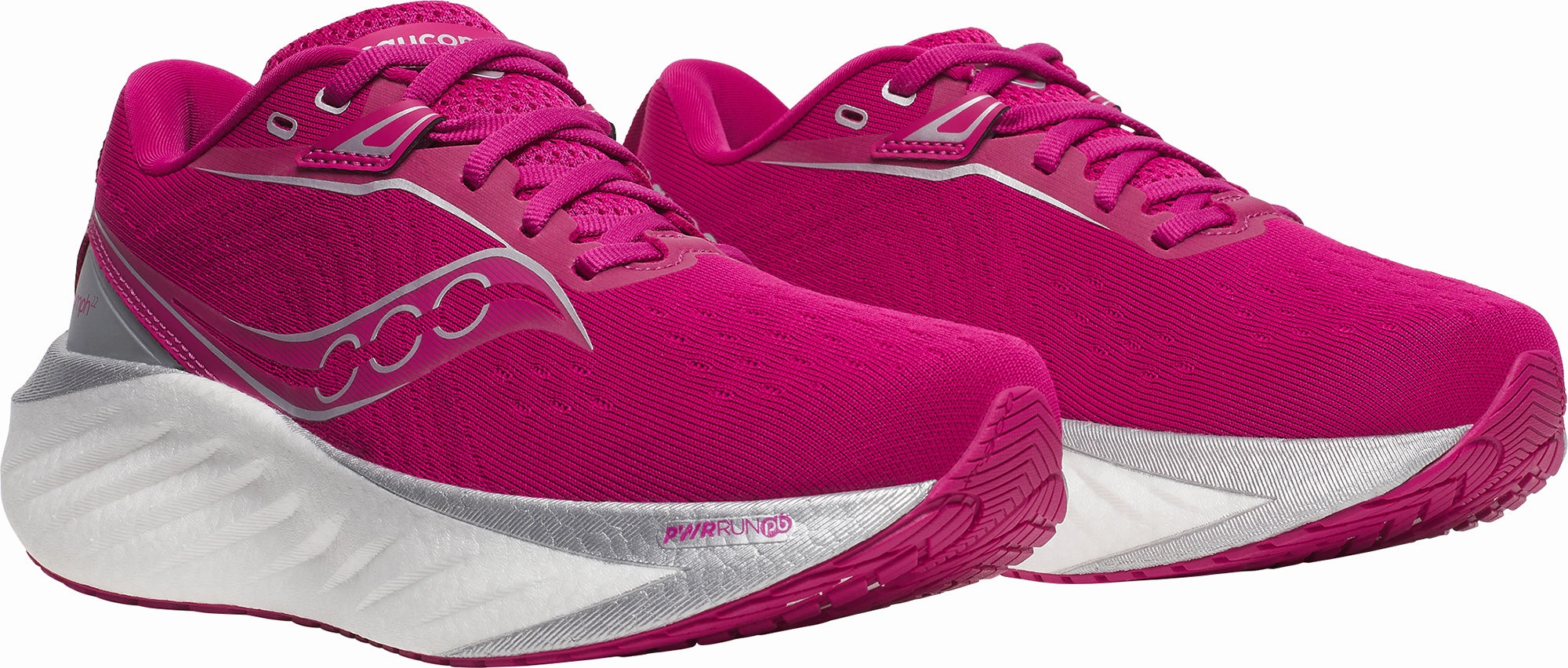 Saucony Triumph 22 Womens Running Shoes - Pink Training Comfort Sneakers