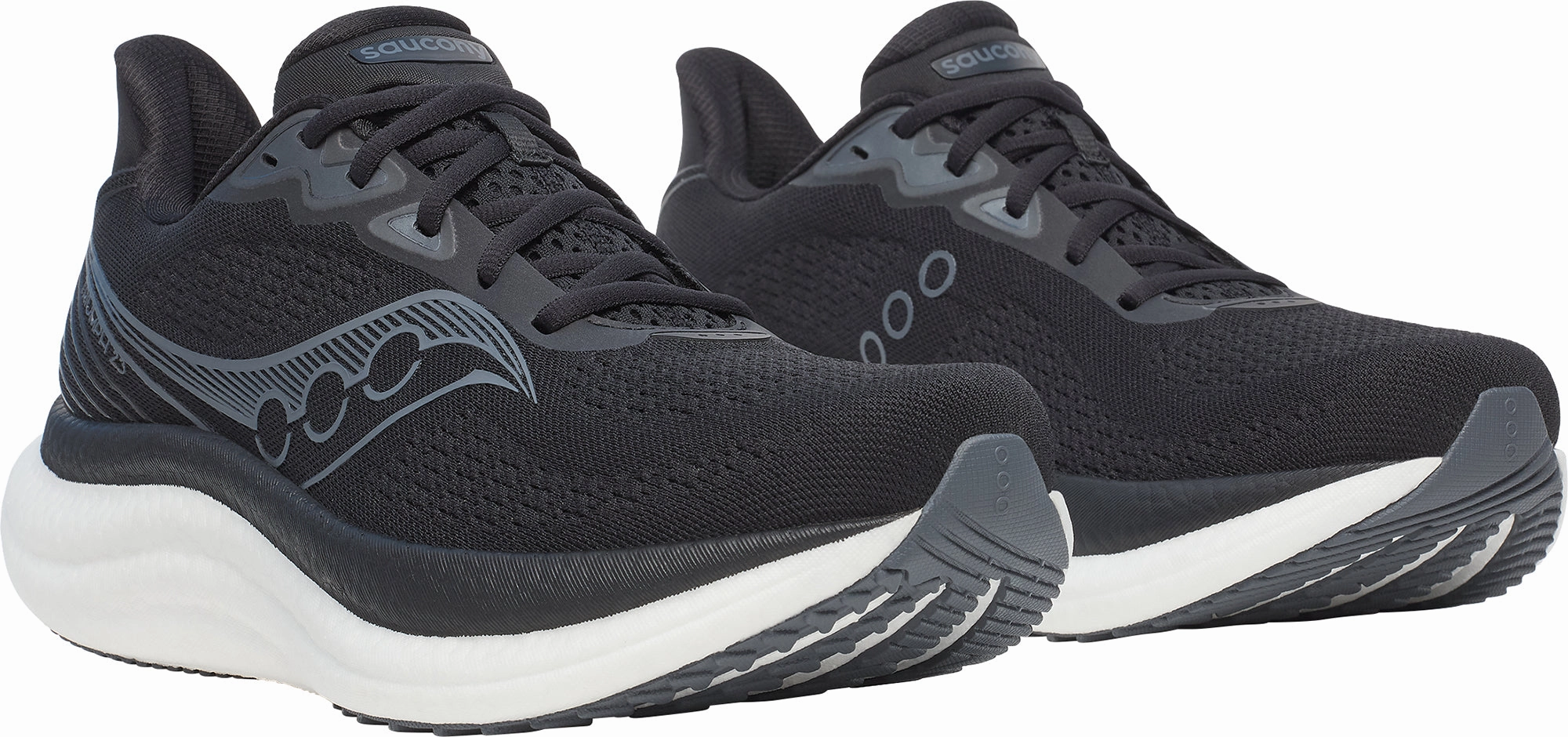 Saucony Triumph 23 Mens Running Shoes - Black Womens Work Sneakers
