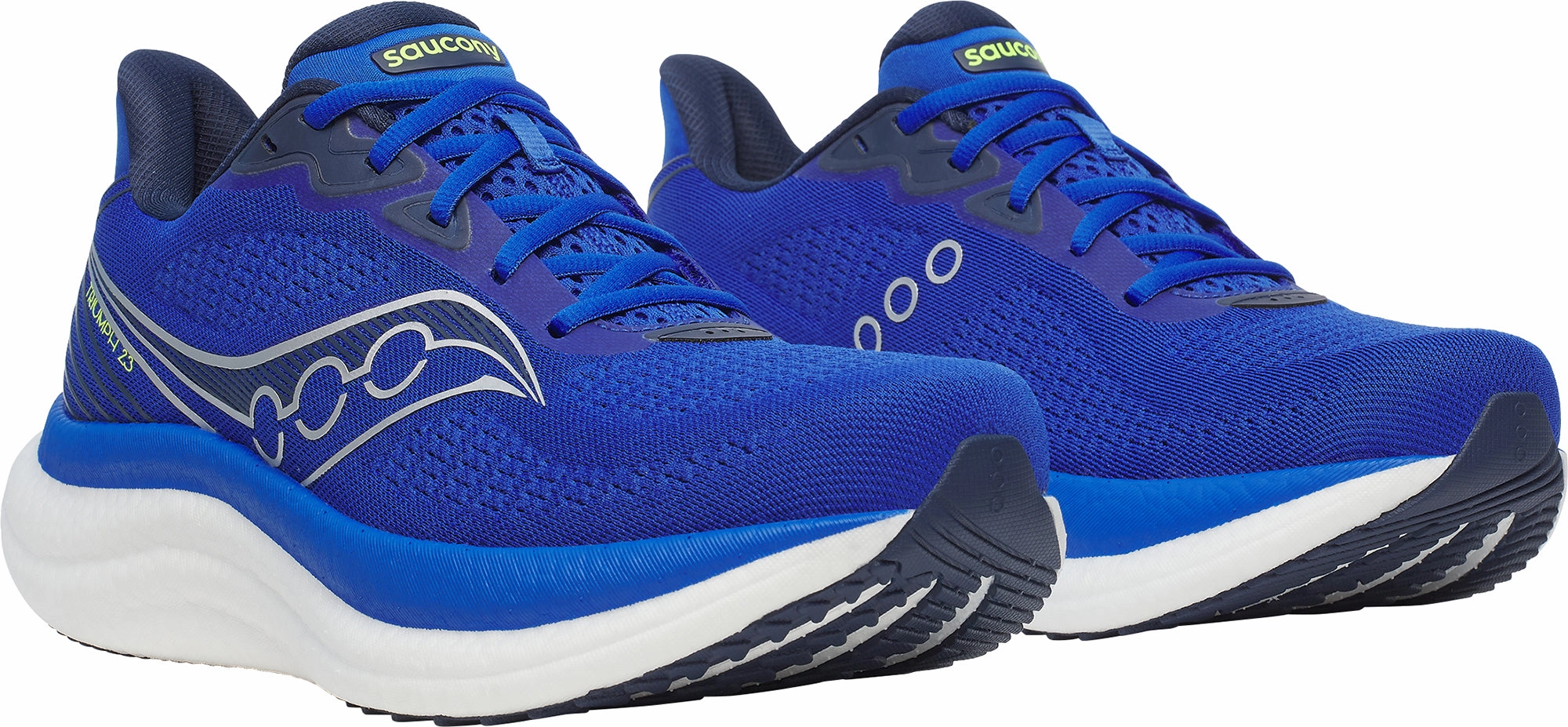 Saucony Triumph 23 Mens Running Shoes - Blue Womens Work Sneakers