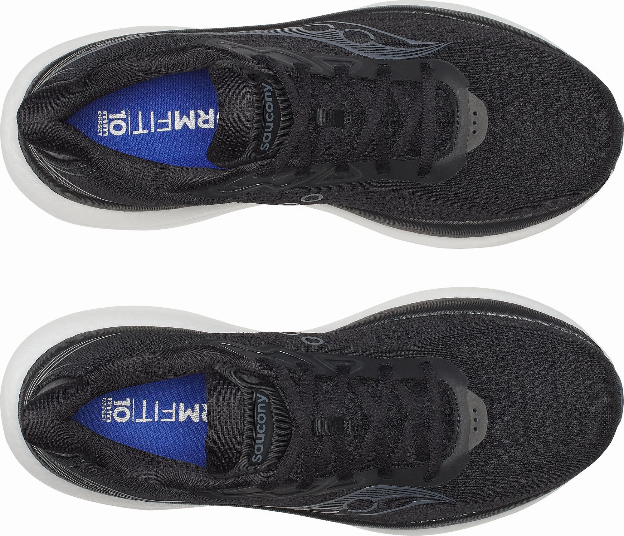 Saucony Triumph 23 WIDE FIT Mens Running Shoes - Black Womens Work Sneakers