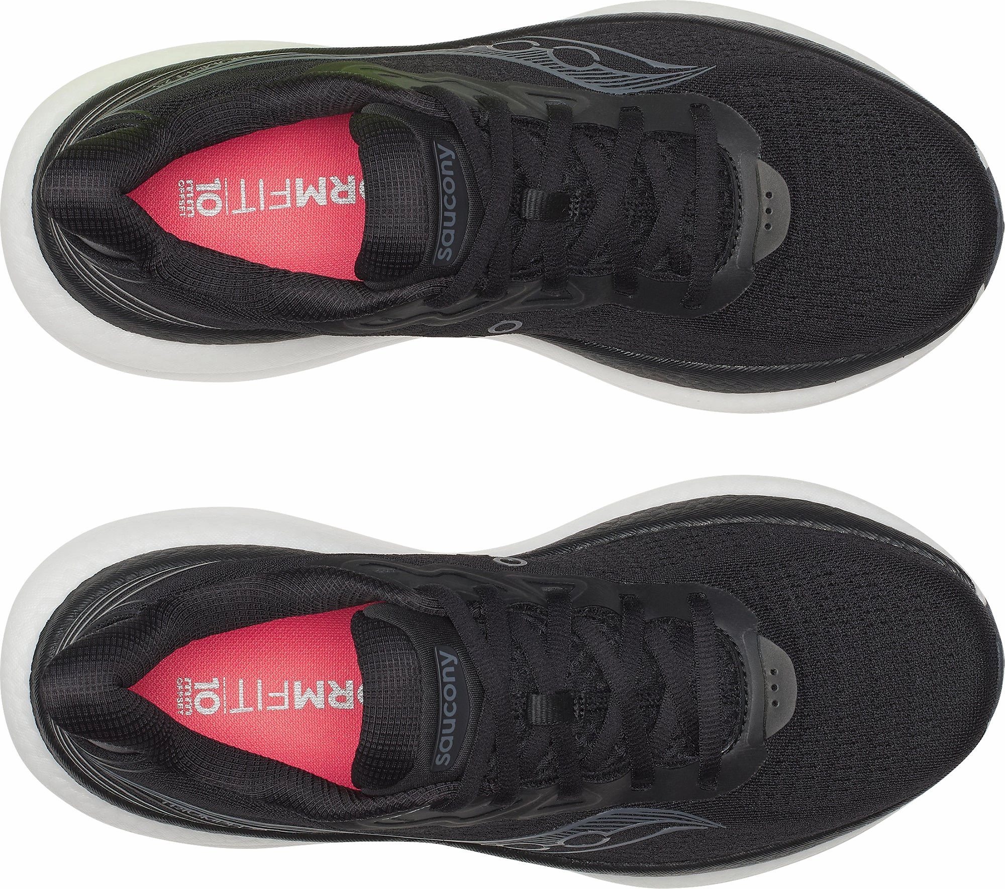Saucony Triumph 23 WIDE FIT Womens Running Shoes - Black Balanced Fit Runners