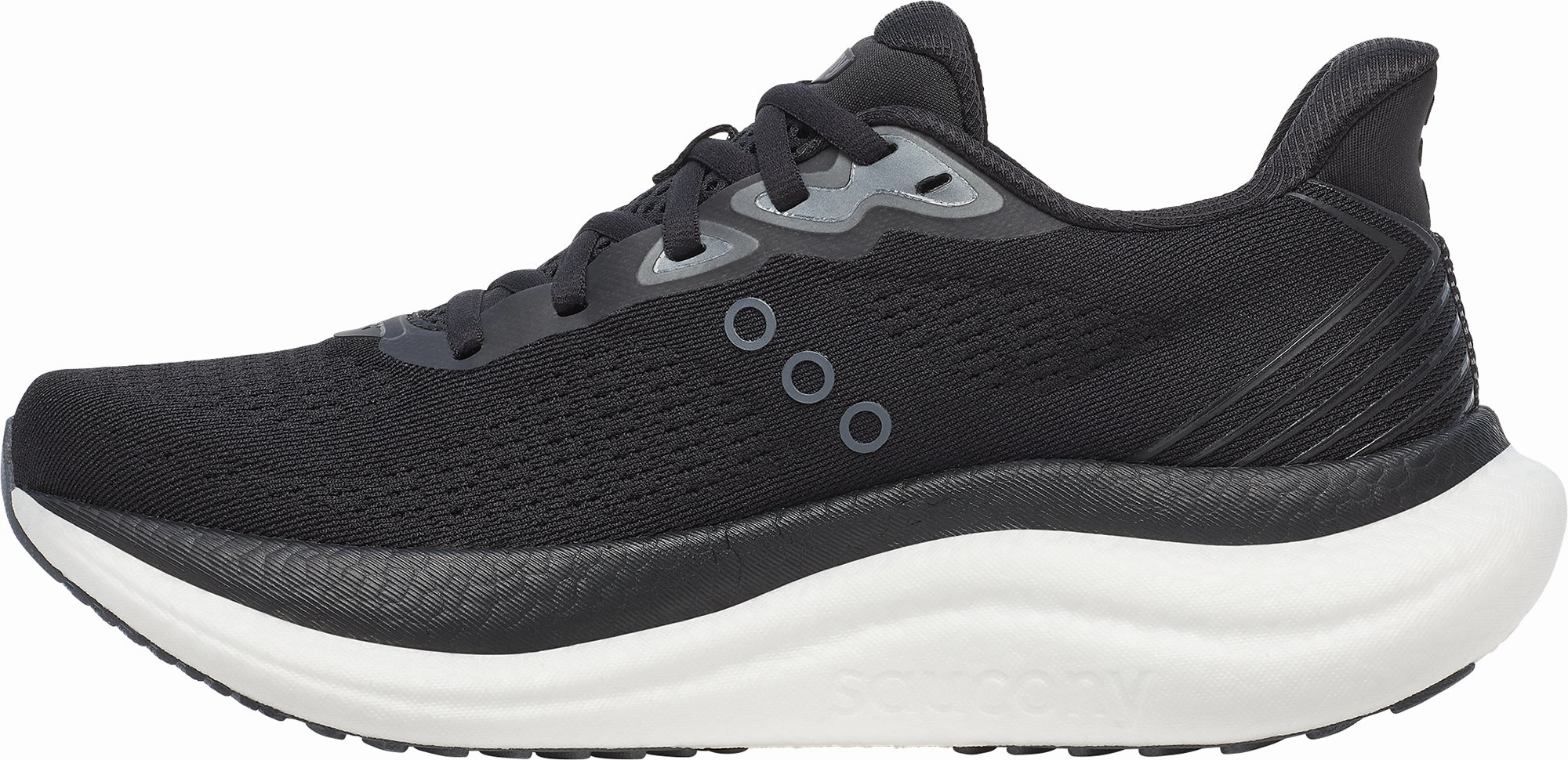 Saucony Triumph 23 WIDE FIT Womens Running Shoes - Black Womens Work Sneakers