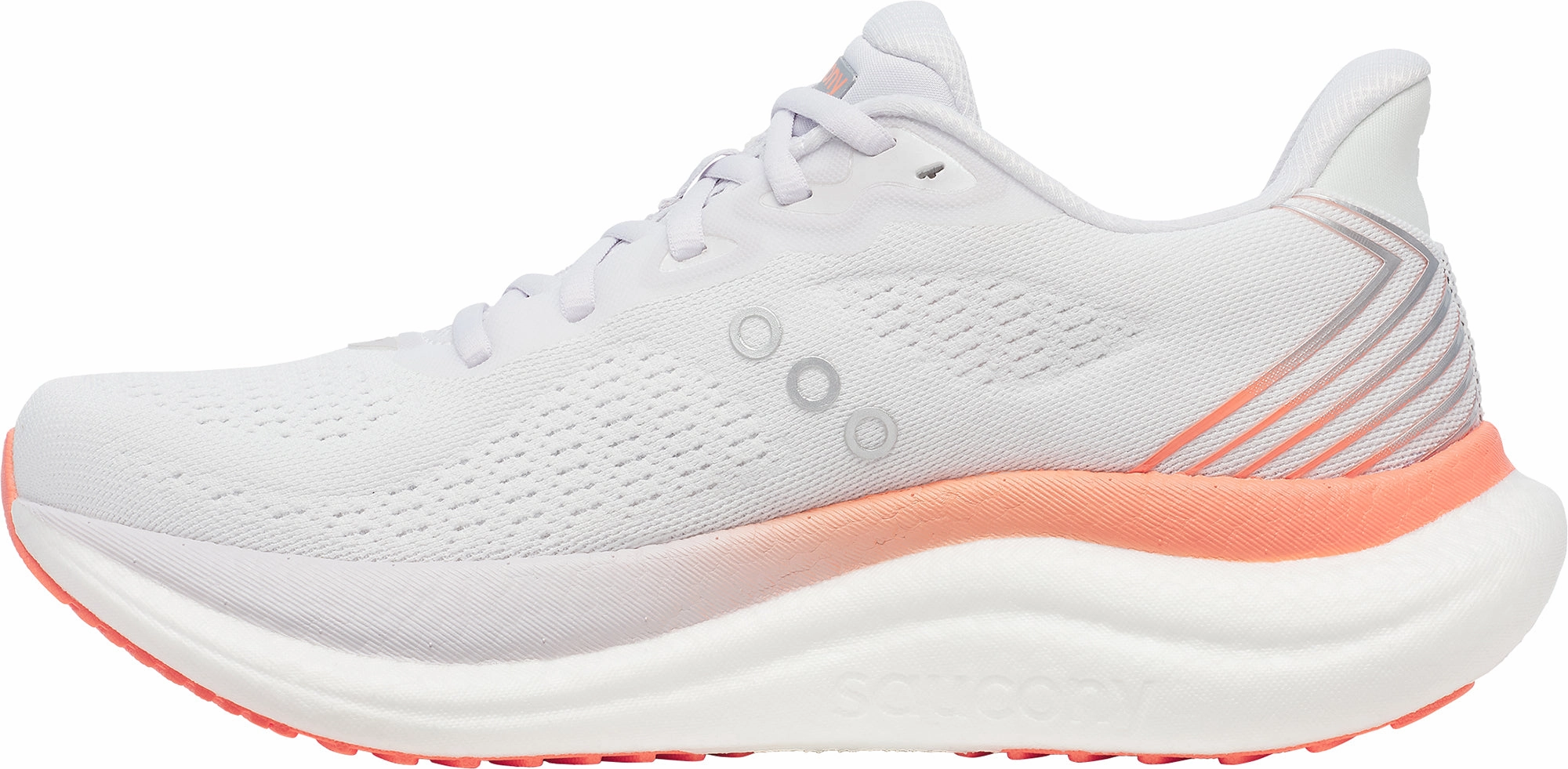 Saucony Triumph 23 Womens Running Shoes - White Balanced Fit Runners