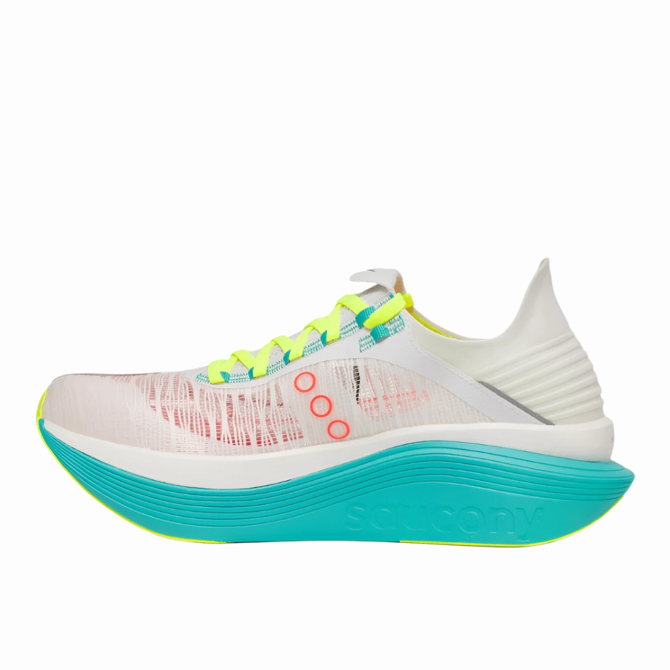 Saucony Unisex Endorphin Elite 2 Running Shoes in White/Mutant AW25 Saucony versatile athletic footwear