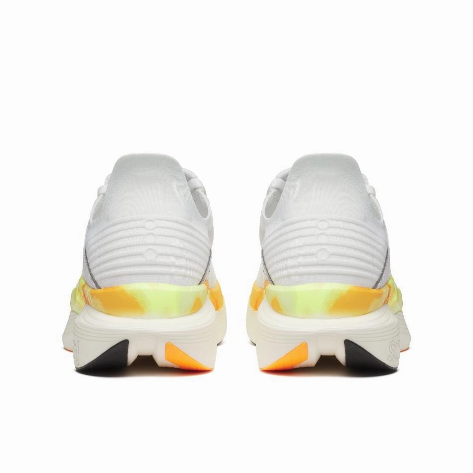 Saucony Unisex Endorphin Elite 2 Running Shoes in White/Peel SS25 Saucony versatile athletic footwear