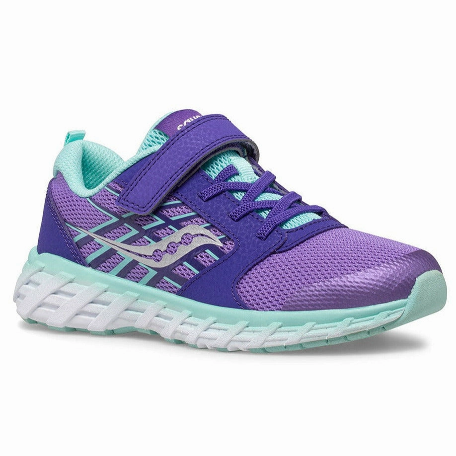 SAUCONY WIND 2.0 A/C KIDS' MEDIUM AND WIDE - FINAL SALE! Saucony stability shoes with responsive foam