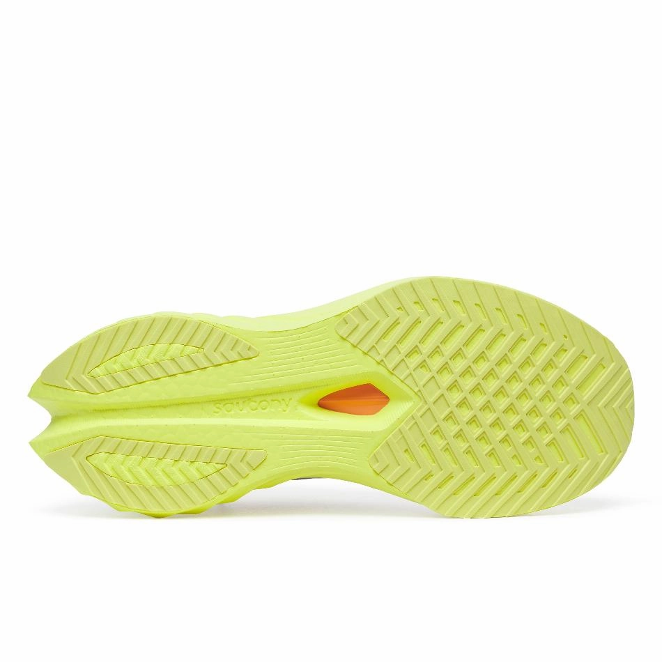 Saucony Women's Endorphin Speed 4 Running Shoes in White/Sunny SS25 Saucony versatile athletic footwear