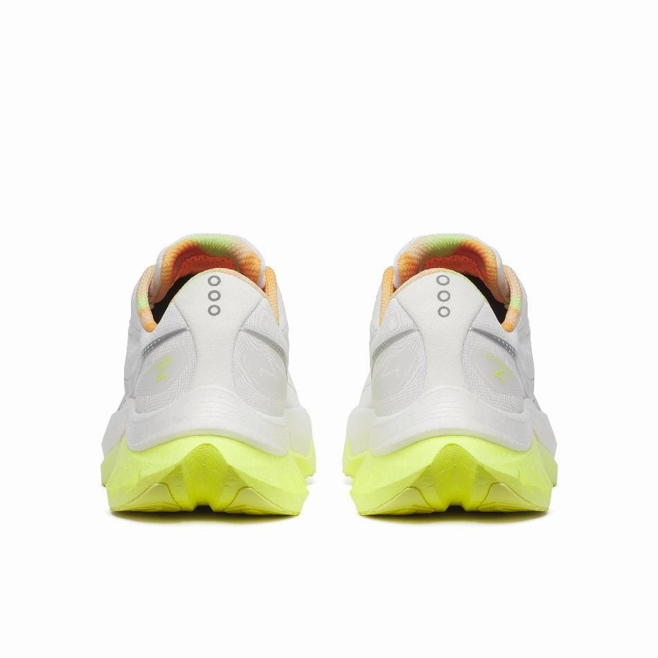 Saucony Women's Endorphin Speed 4 Running Shoes in White/Sunny SS25 Saucony versatile athletic footwear