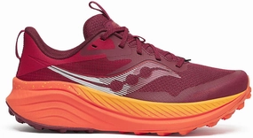Saucony Xodus Ultra 3 Womens Trail Running Shoes - Red Saucony running shoes with stability support