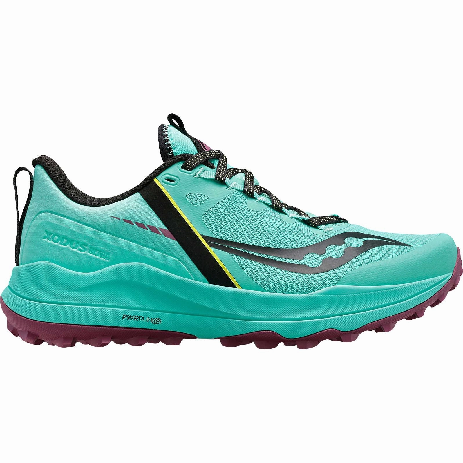 Saucony Xodus Ultra Womens Trail Running Shoes - Green Saucony running shoes with stability support