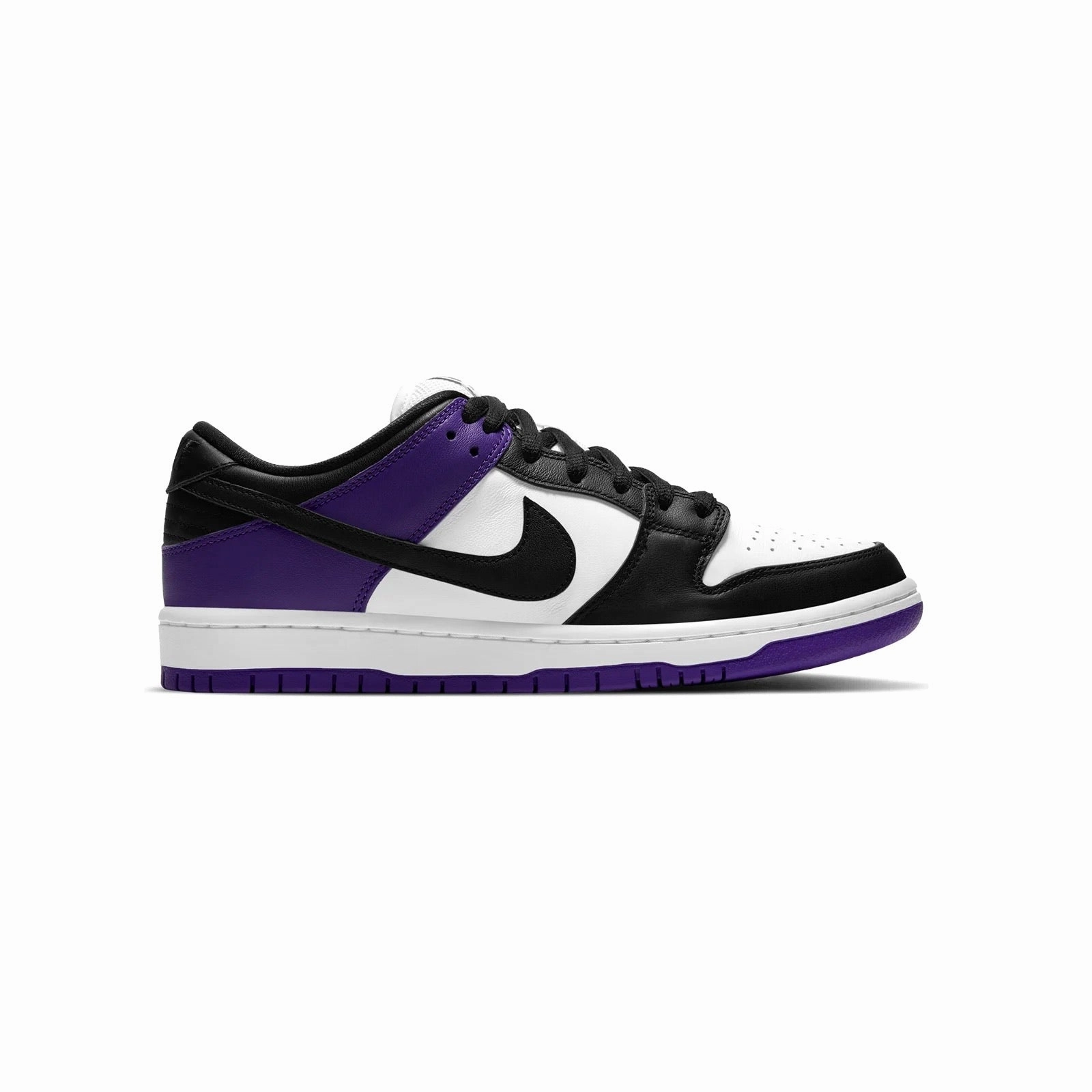 SB Dunk Low Pro Court Purple Black White Street Shoes