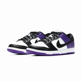 SB Dunk Low Pro Court Purple Black White Nike casual sneakers with modern design