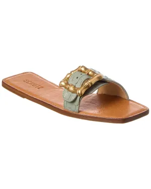 Schutz Enola Woven Leather Flat