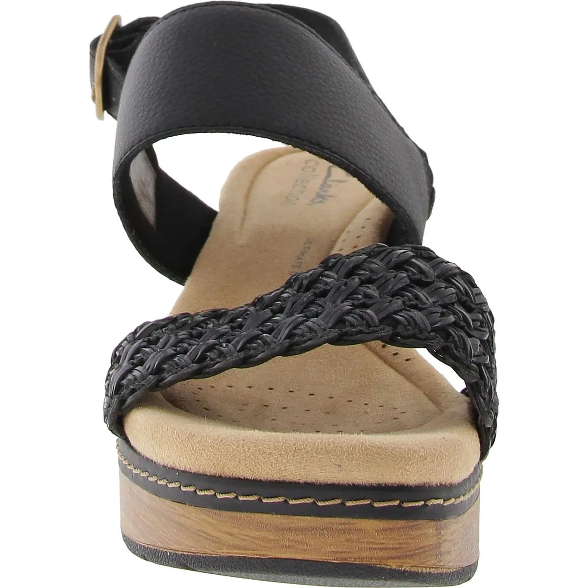 Seannah Step Womens Woven Manmade Ankle Strap