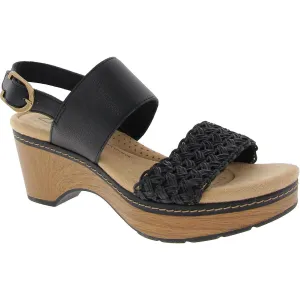Seannah Step Womens Woven Manmade Ankle Strap