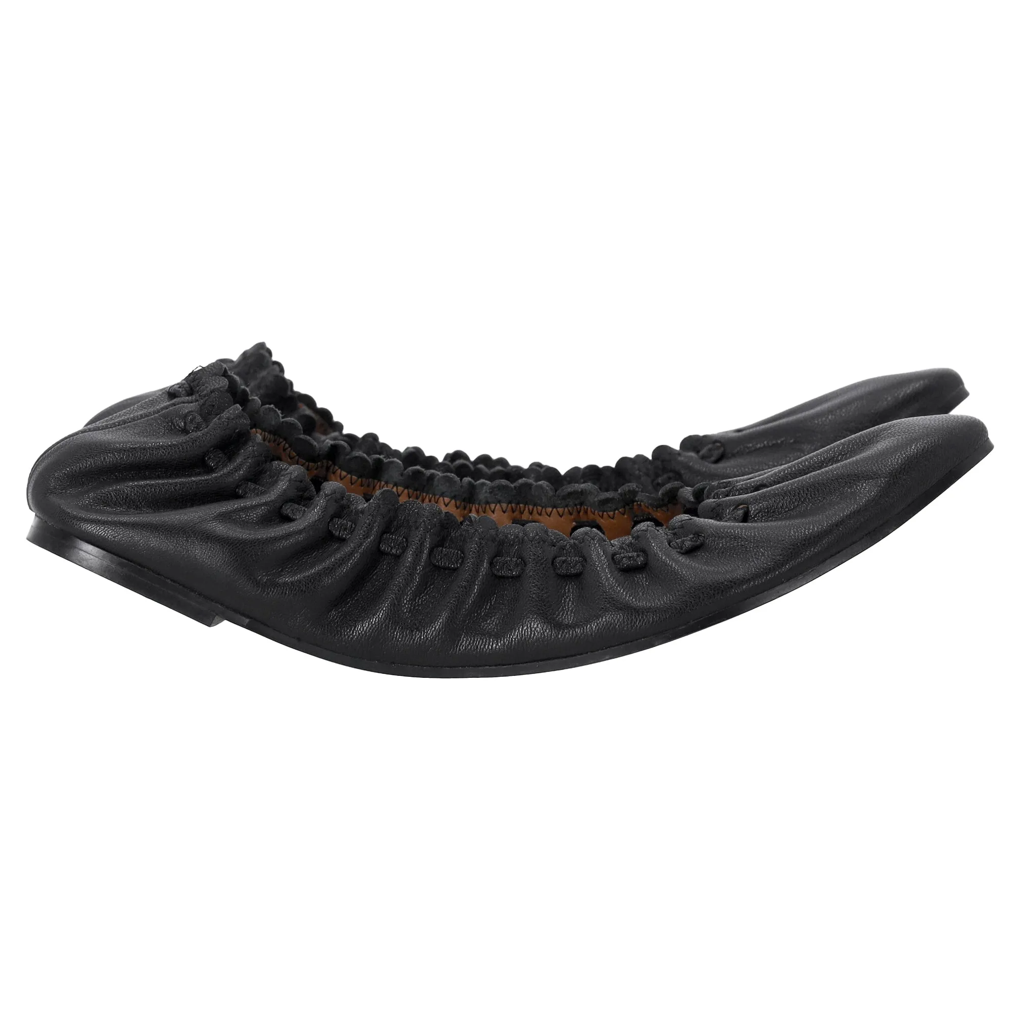 See by Chlo Jane Ballet Flats in Black Leather