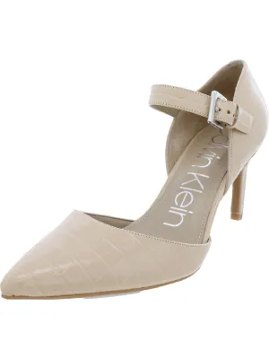 Sekin 2 Womens Patent Mary Janes D'Orsay Heels