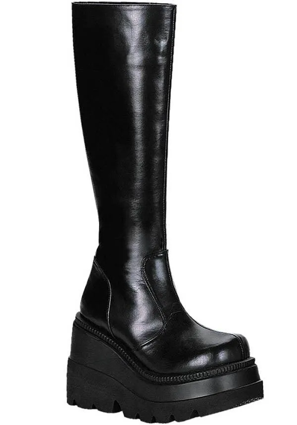 SHAKER-100 [Black] | PLATFORM BOOTS [IN STOCK]