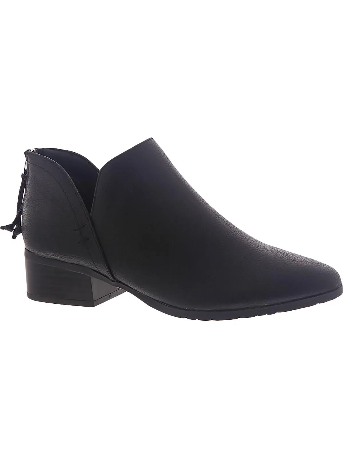 Side Skip Womens Padded Insole Block Heel Chelsea Boots