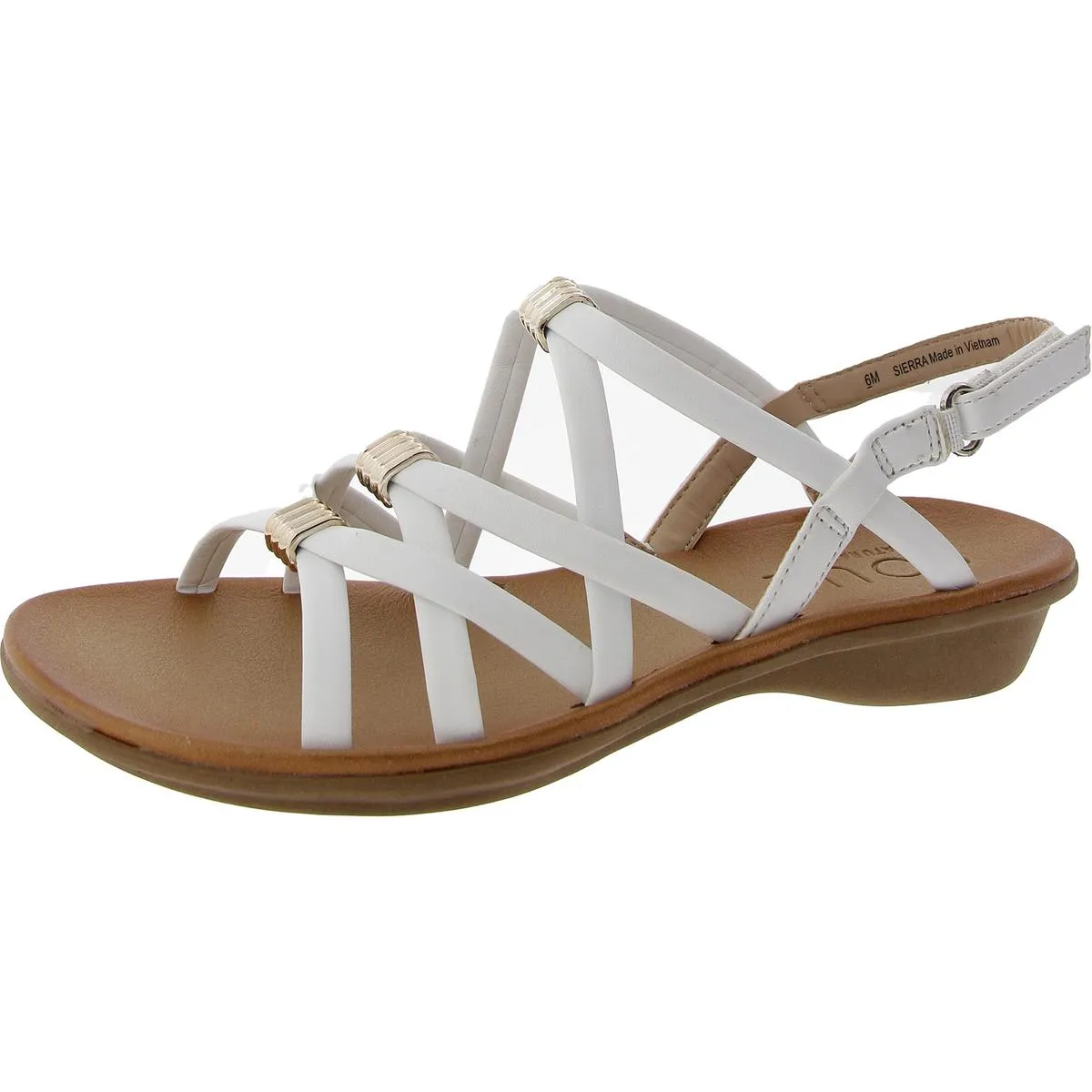 Sierra Womens Open Toe Adjustable Strappy Sandals