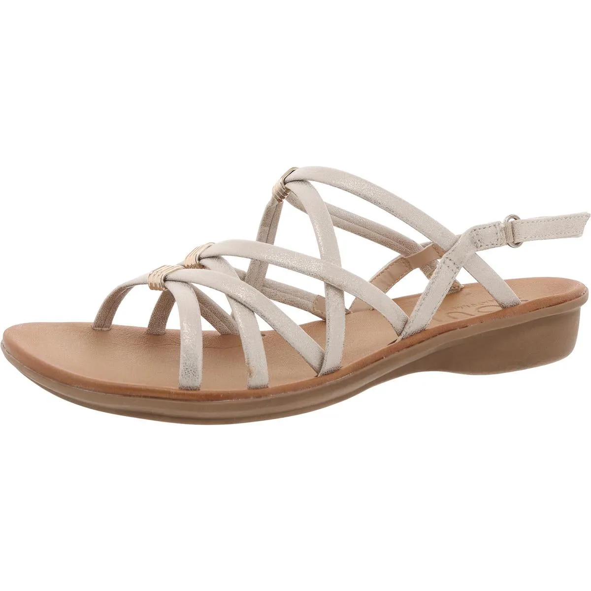 Sierra Womens Open Toe Adjustable Strappy Sandals