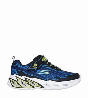 SKECHERS BOLT BRIGHT BLACK BLUE Skechers kids' shoes