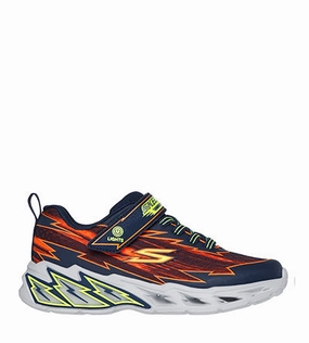 SKECHERS BOLT BRIGHT ORNAGE BLACK Skechers kids' shoes
