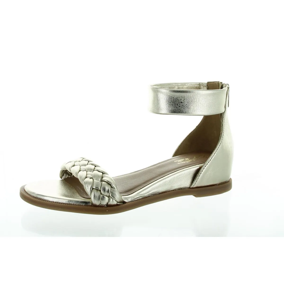 Skipper Womens Braided Leather Ankle Strap