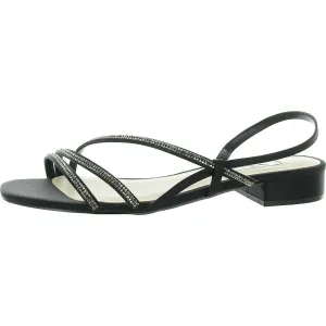 Skylee Womens Slip On Round Toe Strappy Sandals