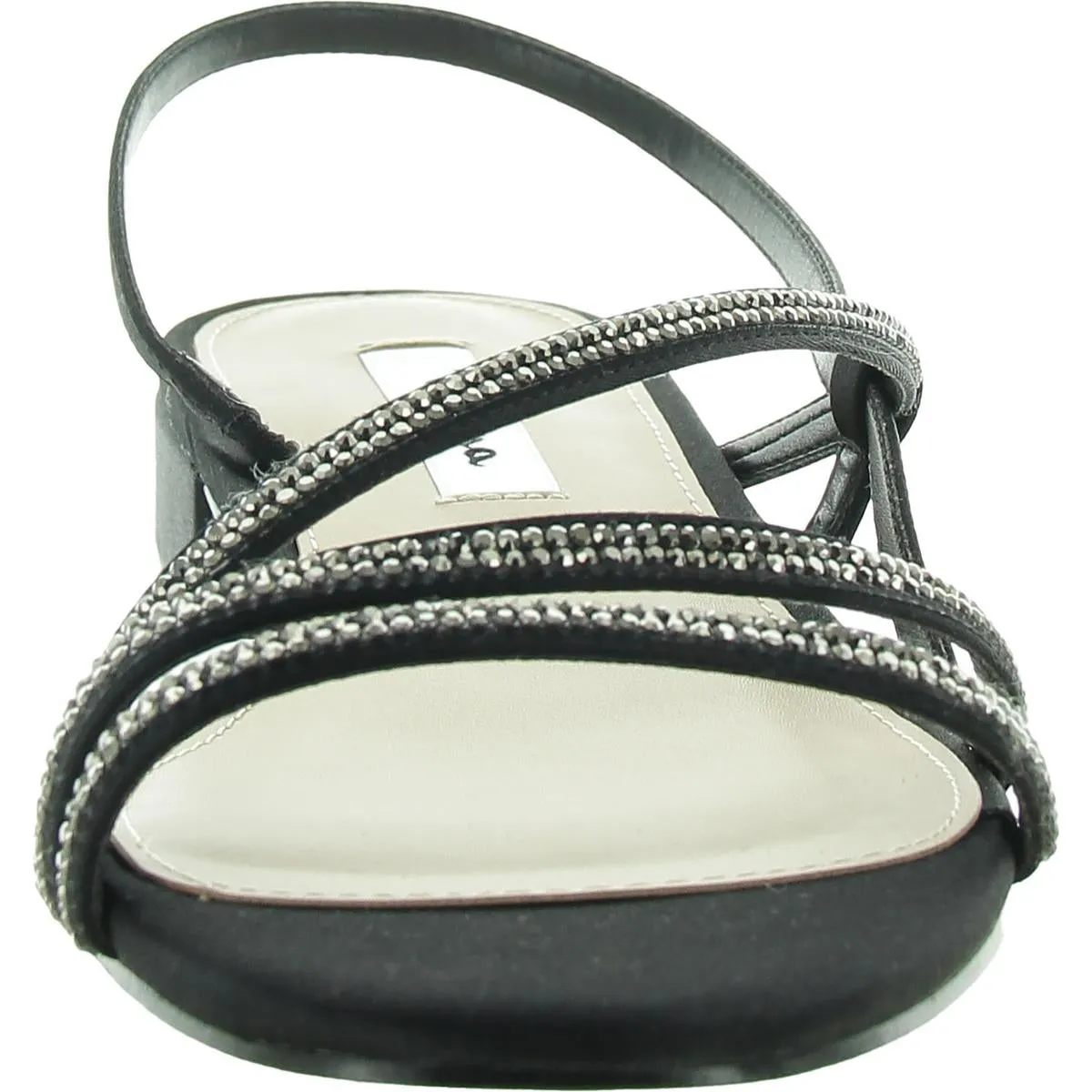 Skylee Womens Slip On Round Toe Strappy Sandals