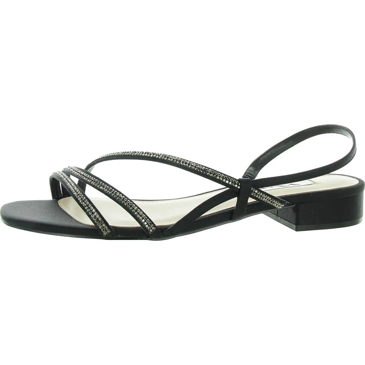 Skylee Womens Slip On Round Toe Strappy Sandals