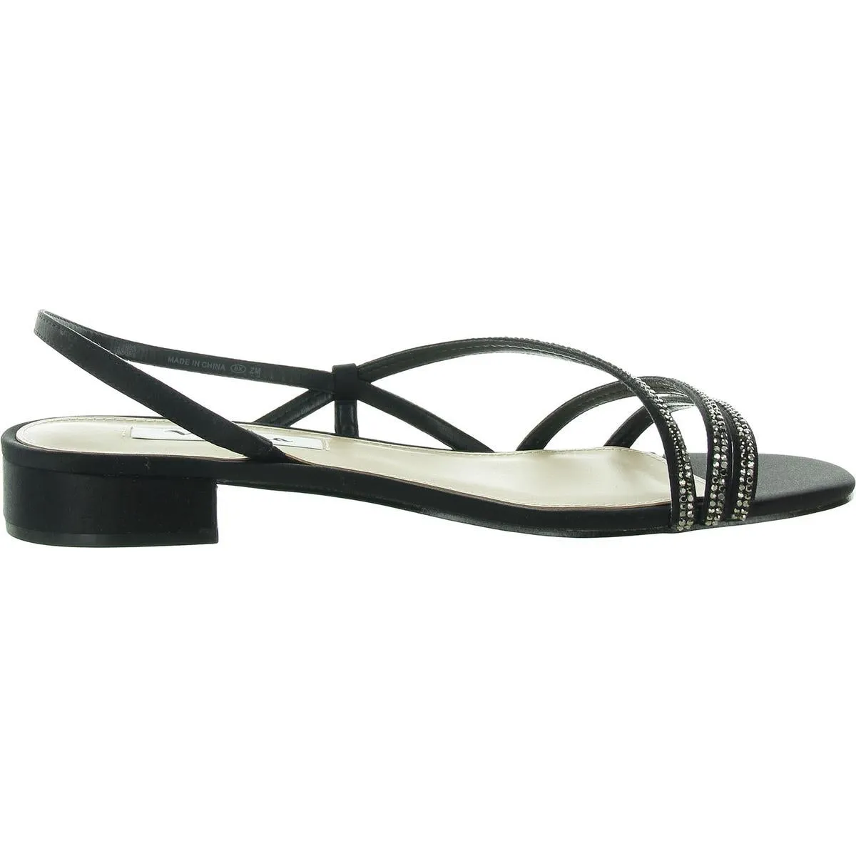 Skylee Womens Slip On Round Toe Strappy Sandals