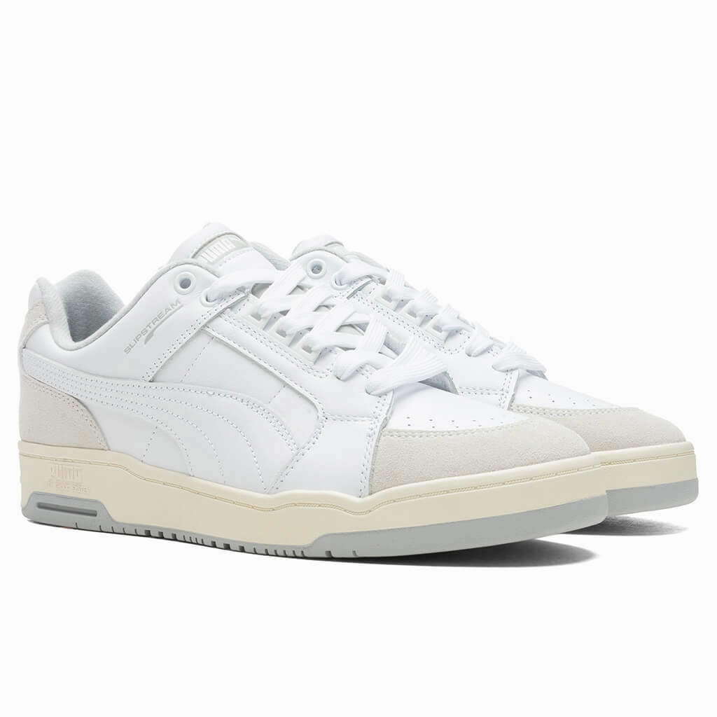 Slipstream Lo Retro - White/Pristine Puma Suede Street Sneakers