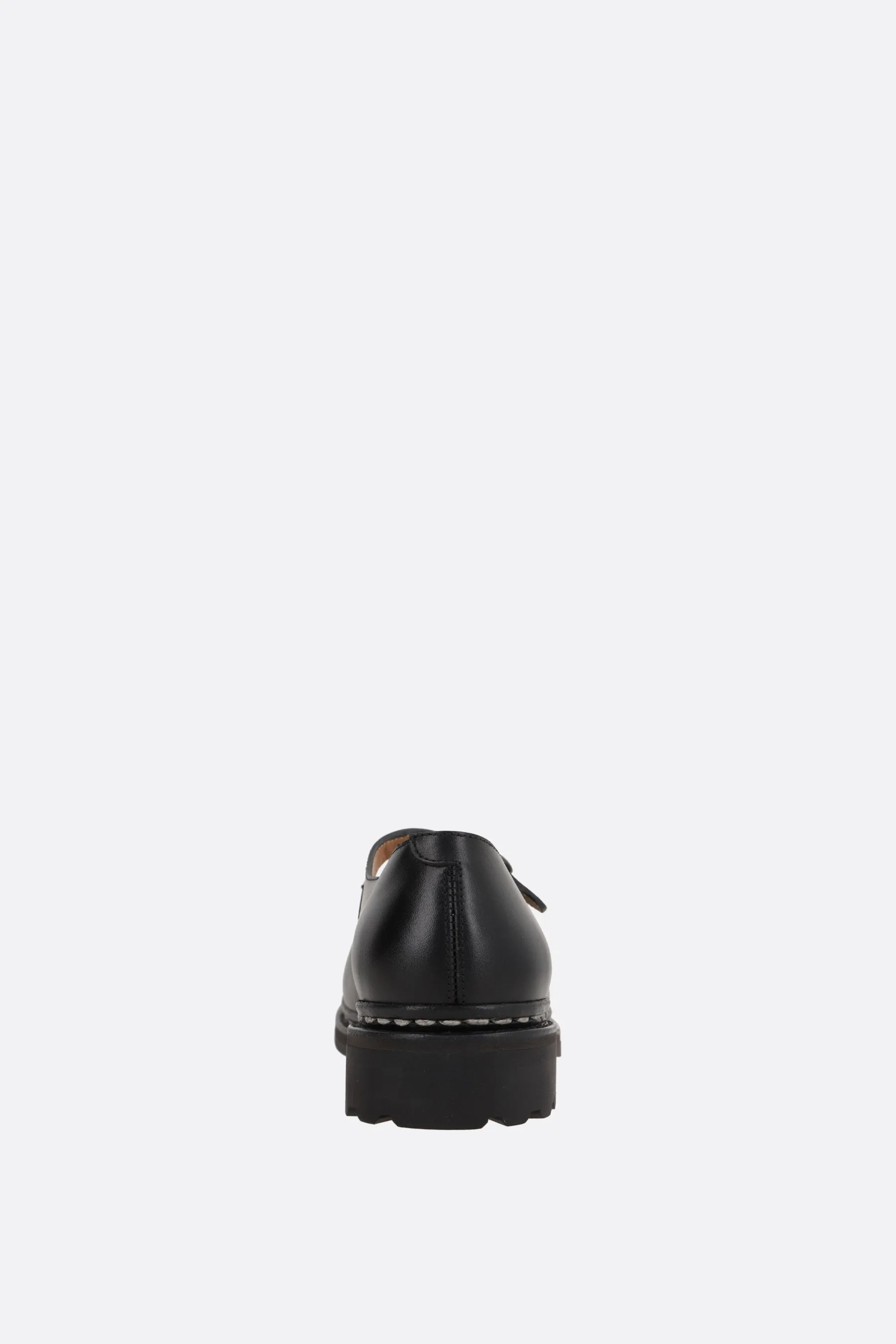 smooth leather mary-jane ballerinas