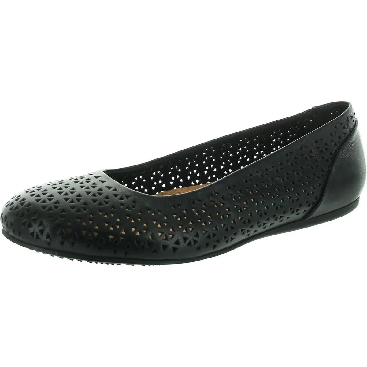 Sonoma Womens Leather Padded Insole Ballet Flats