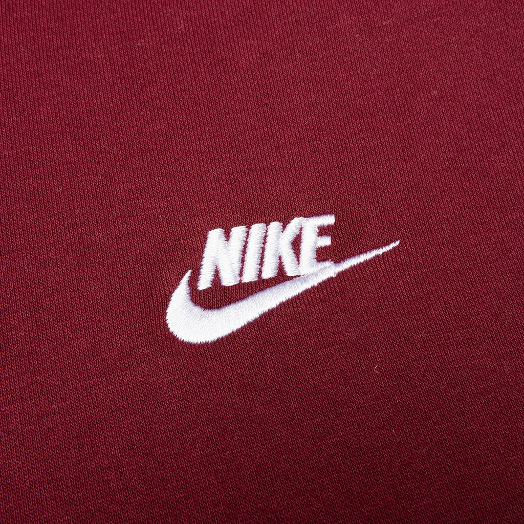 Sportswear Club Fleece Full-Zip Hoodie - Dark Beetroot/White Nike Foam Comfort Trainers