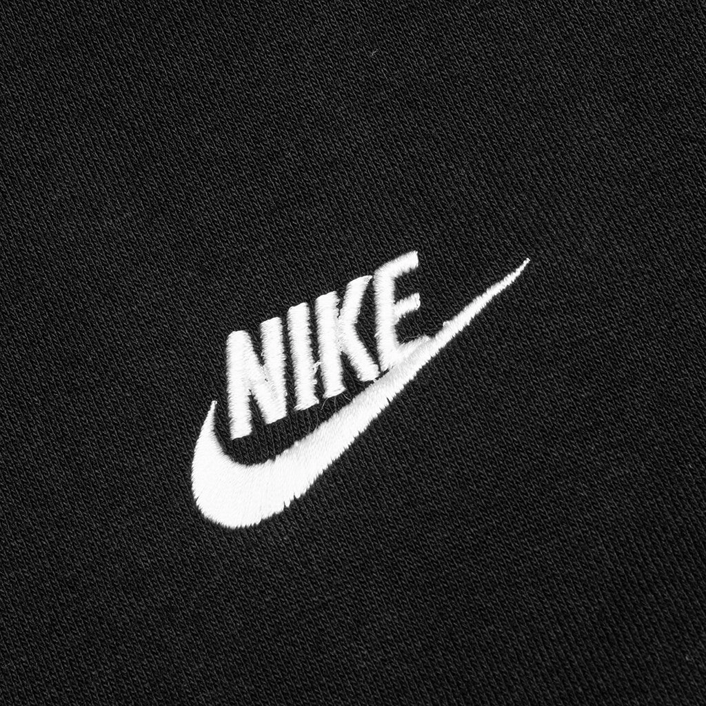 Sportswear Club Fleece Pullover Hoodie - Black/White Nike Bold Logo Sneakers