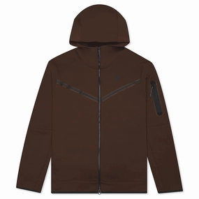 Sportswear Tech Fleece Full Zip Up Hoodie - Cacao Wow/Black Nike signature design with comfort fit