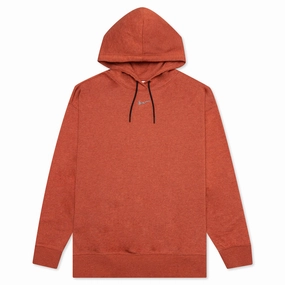Sportswear Women's Collection Essentials Easy Fleece Hoodie - Burnt Sunrise/Heather Nike signature design with comfort fit