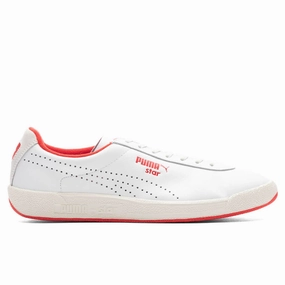Star Strawberries & Cream - White/Red Puma sneakers for casual streetwear