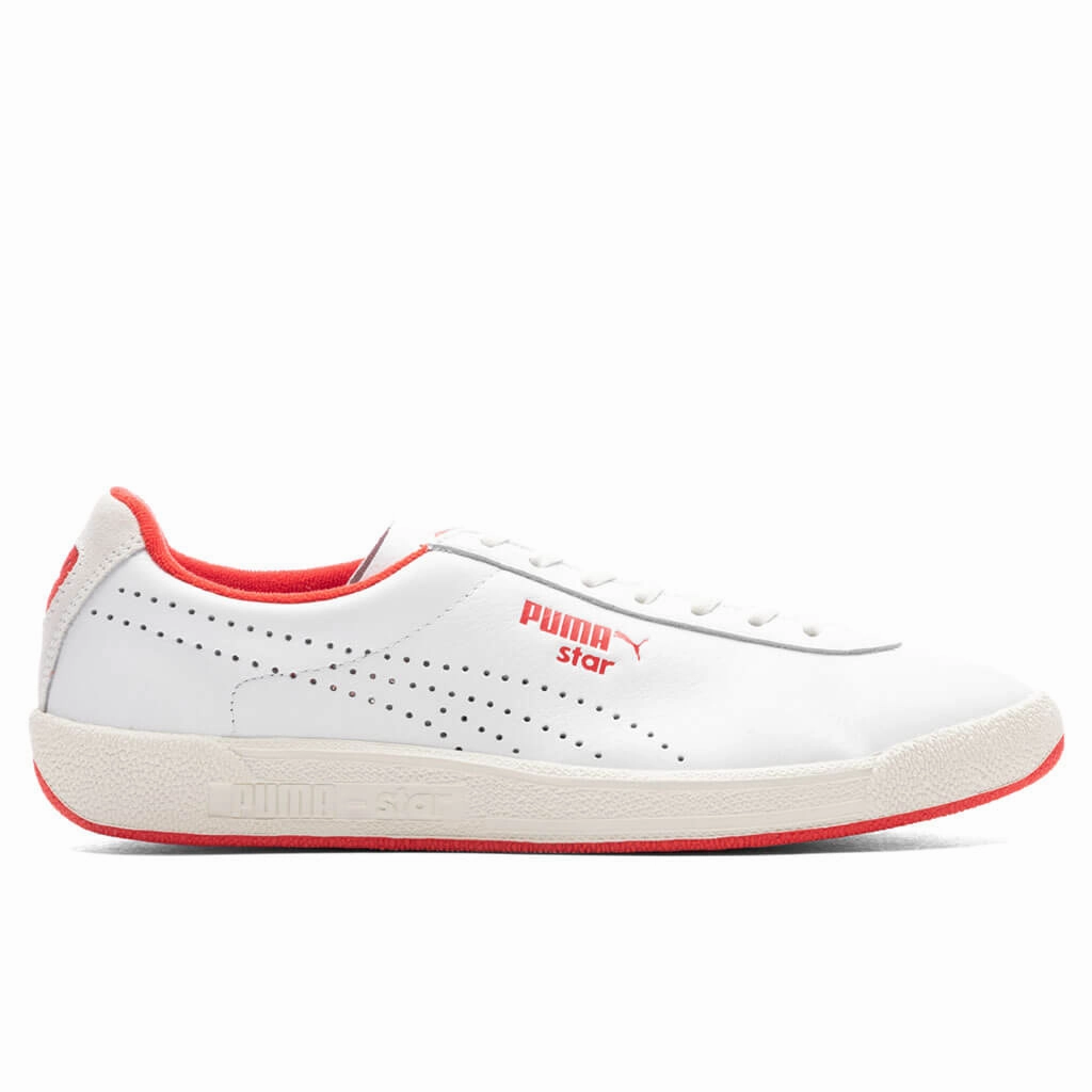 Star Strawberries & Cream - White/Red Puma sneakers for casual streetwear
