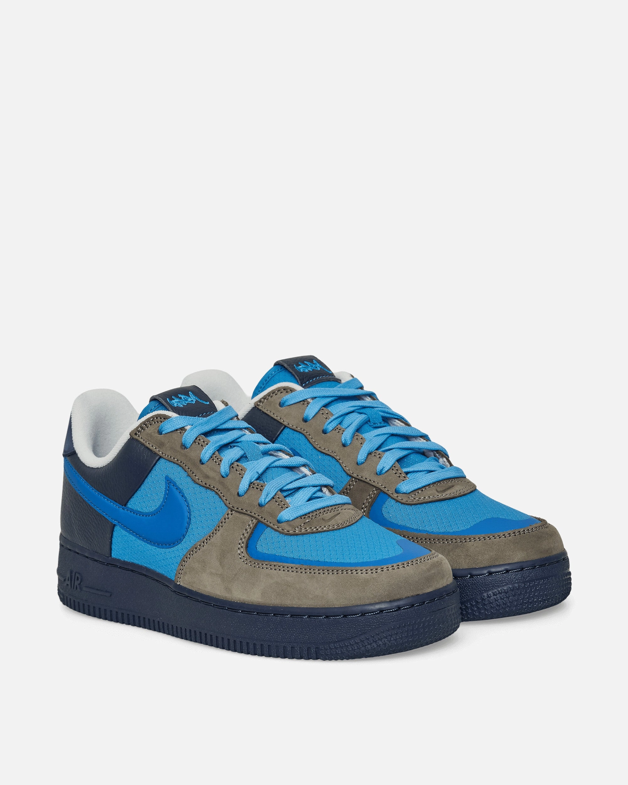 Stash Air Force 1 Low Sneakers Soft Grey / Harbor Blue Flexible Shoes