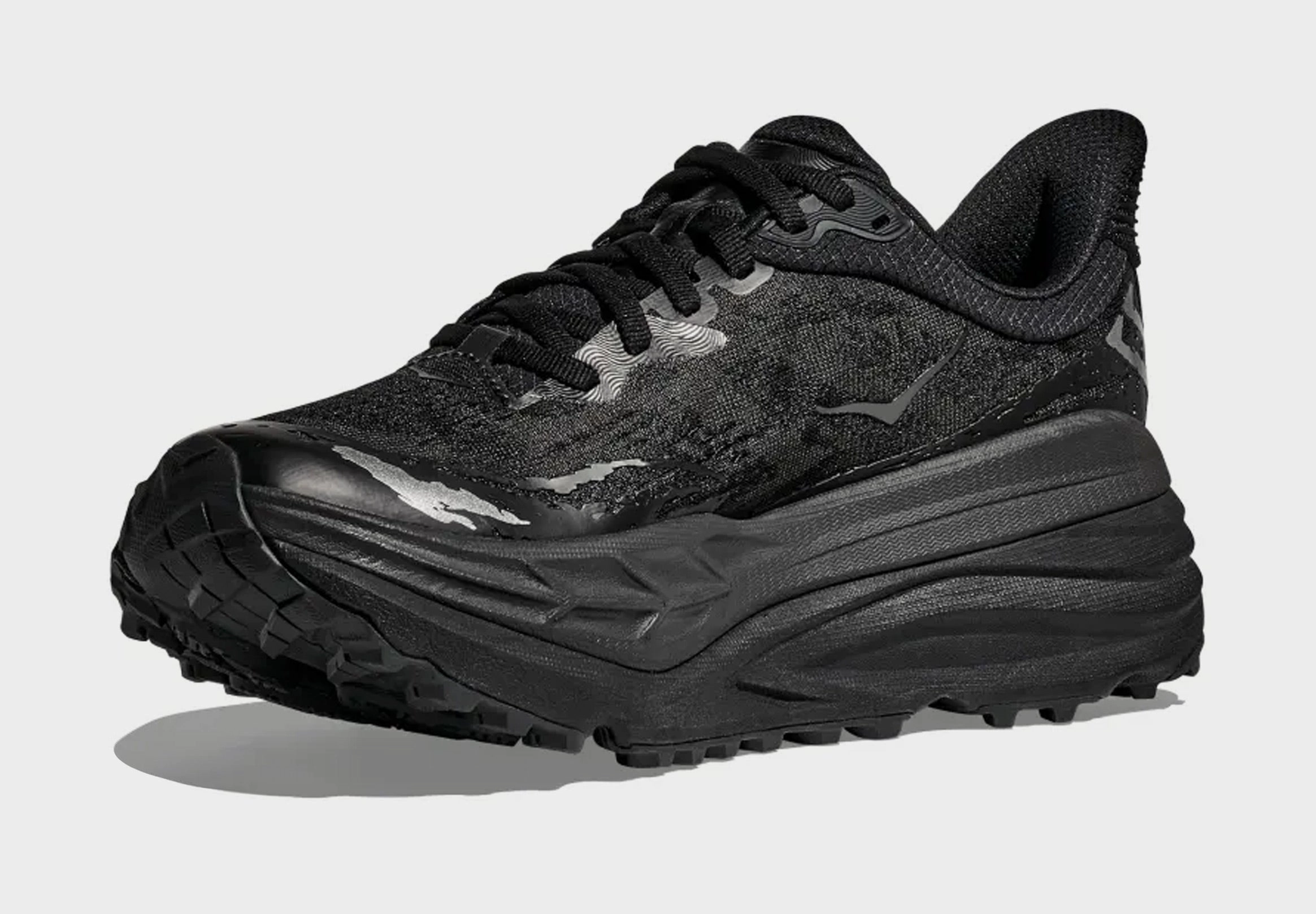 Stinson 7 Mens Running Shoes (Black/Black) Trail grip footwear