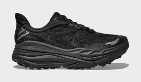 Stinson 7 Mens Running Shoes (Black/Black) Trail-ready Hoka hiking shoes