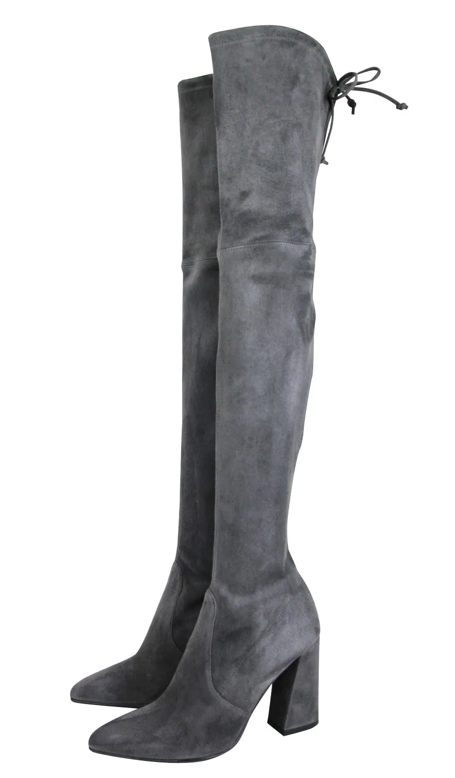 Stuart Weitzman Women's Suede Highstreet Chunky-Heel Over-The-Knee Boot